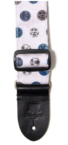 画像2: ギターストラップ 泣き笑い DOT グレー (2)