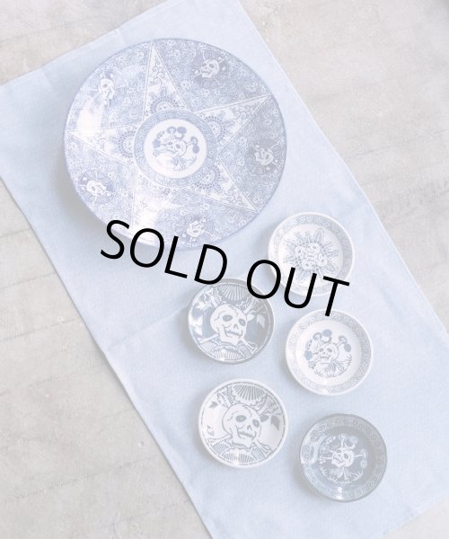 画像11: 髑髏絵皿セット (11)