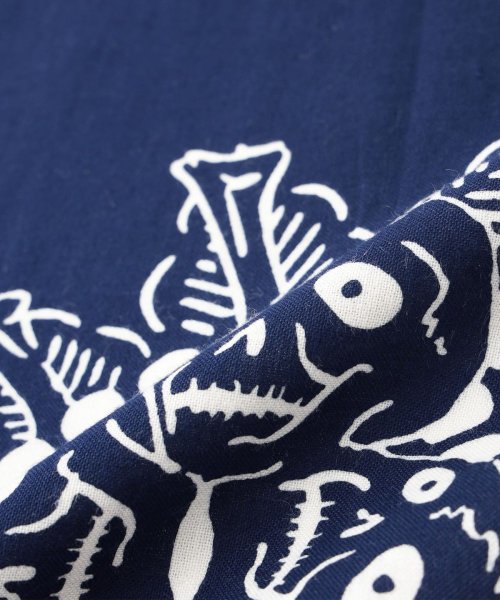 画像4: TOKYO CULTUART by BEAMS 横尾忠則 / 手ぬぐい 髑髏（藍） (4)
