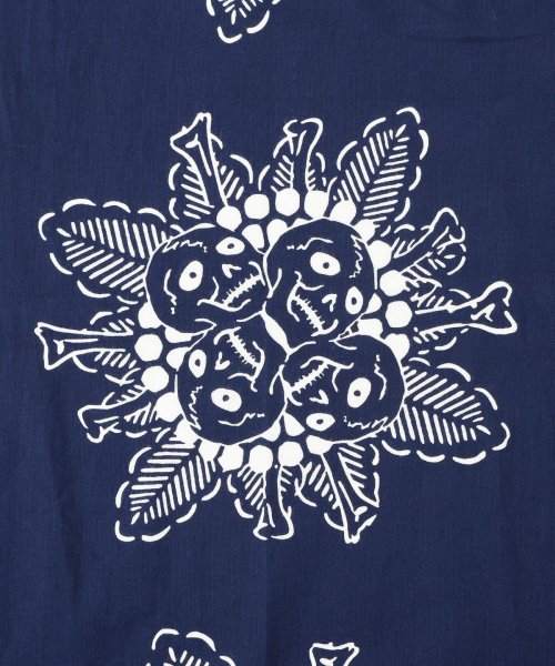 画像5: TOKYO CULTUART by BEAMS 横尾忠則 / 手ぬぐい 髑髏（藍） (5)
