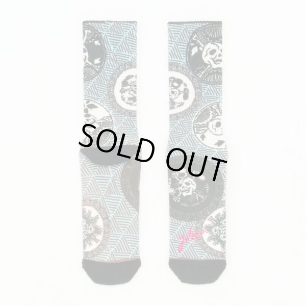 画像1: 靴下　髑髏サークル/DOKURO Circle (1)