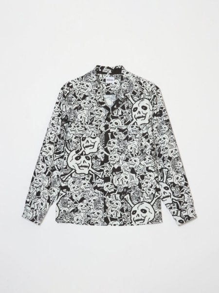 画像1: 雑踏髑髏 L/S shirts (1)