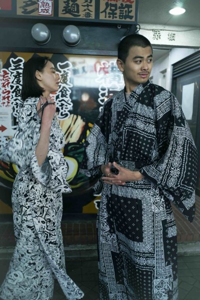 画像6: 髑髏bandana 浴衣 (6)