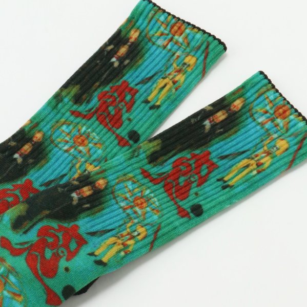 画像2: 靴下　赤い恋/Red Love (2)