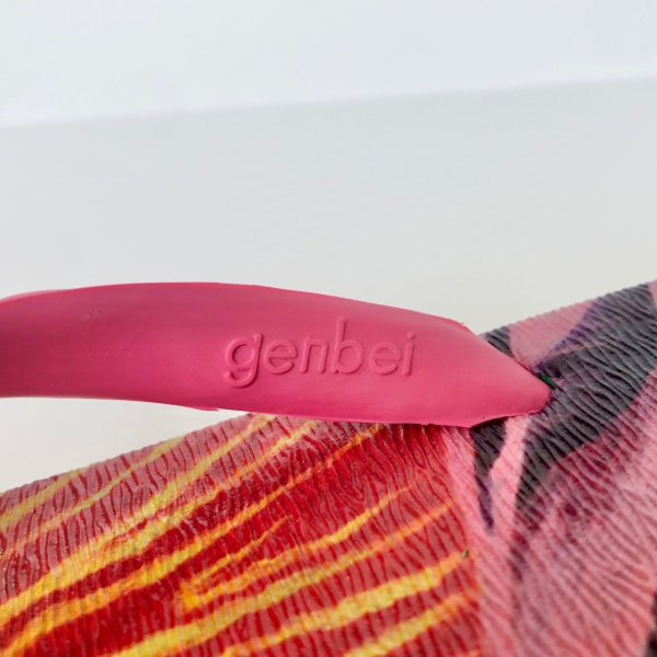 画像3: ビーチサンダル 霧島（ピンク×グリーン）25cm (3)