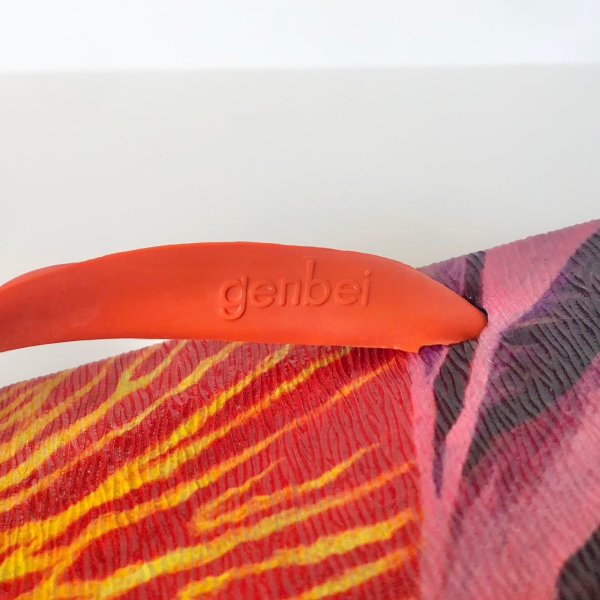 画像3: ビーチサンダル 霧島（オレンジ×ネイビー） 26cm (3)