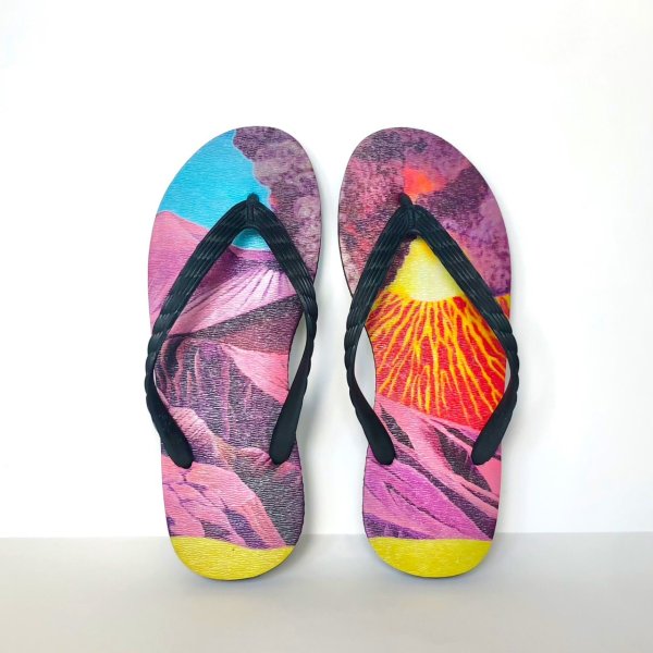 画像4: ビーチサンダル 霧島（ブラック×ブラック） 28cm (4)