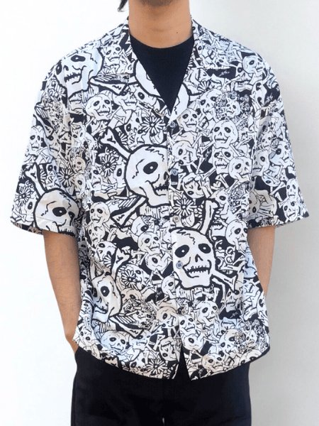 画像1: 雑踏髑髏 S/S shirts (1)