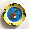 画像1: ミート皿 BLUE YELLOW (1)