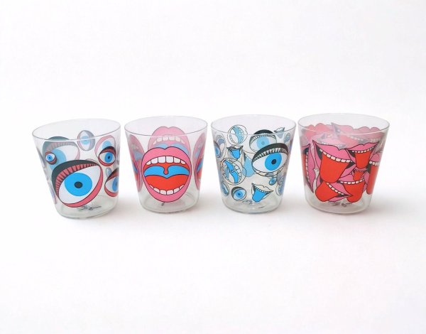 画像1: Tadanori Yokoo Color Glass 4個セット (1)