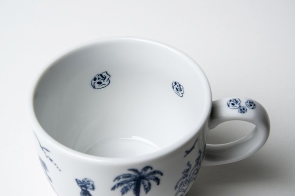 画像3: 髑髏カップ＆ソーサー　5客セット (3)