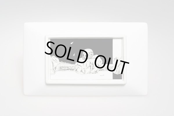 画像3: 黒髑髏長角皿 (3)