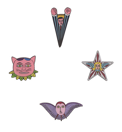 アートピンバッジ